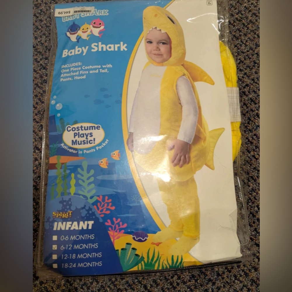 Halloween baby Shark costume